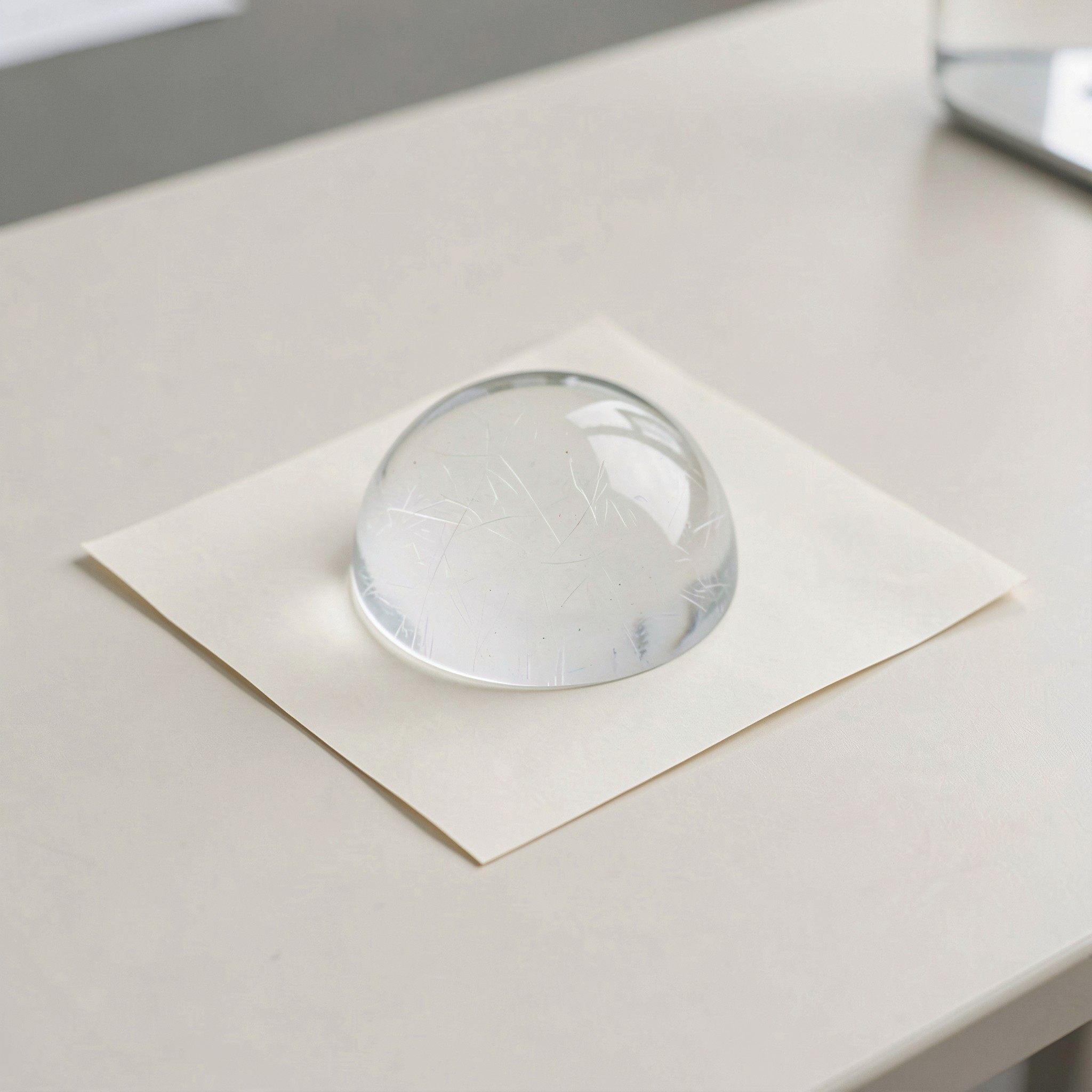 Paper Weight Crystal - 6 Buah Bola Kristal Transparan, Bentuk